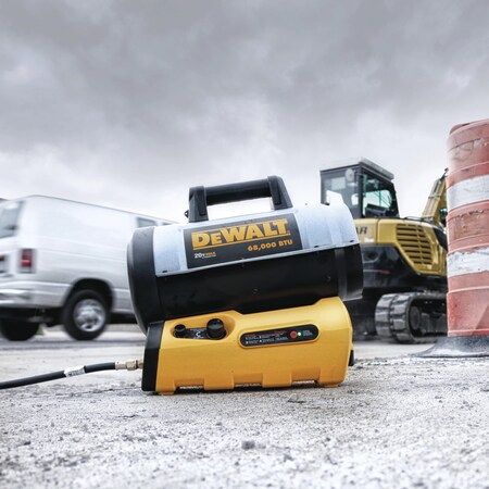 Mr. Heater DeWALT DXH70CFAV Forced Air Propane Heater, 20/60 V, Yellow F340661